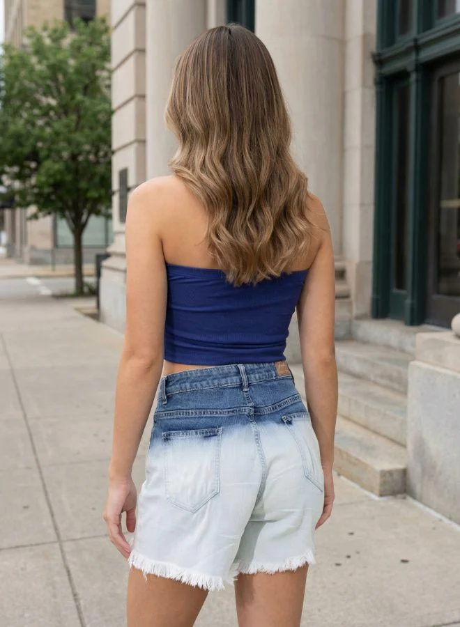 Freehand  Women Fitted Solid Off Shoulder  Sleeveless Strapless Top for Women | Best Price UAE